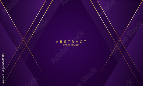 luxury premium purple background and gold line