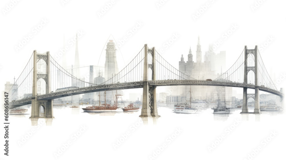 Bridges: An image illustrating bridges, showcasing different types of ...