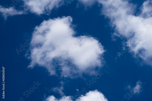 Abstract white cloud on blue sky