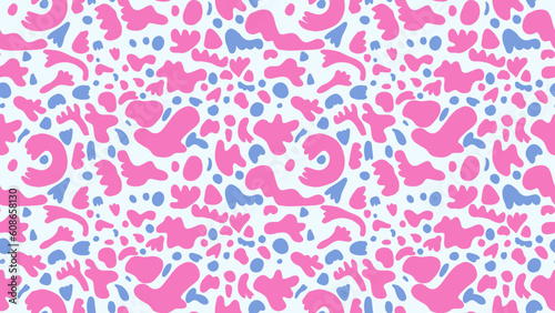 abstract background seamless pattern liquid pink and lite blue