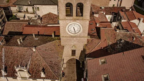 Aerial View of Ancient Lendinara Village, Italy photo