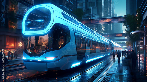 AI-Controlled Futuristic Transportation © Andr