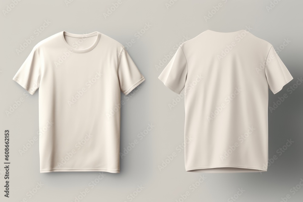 Naklejka premium Black tshirt with copy space on blue background, created using generative ai technology