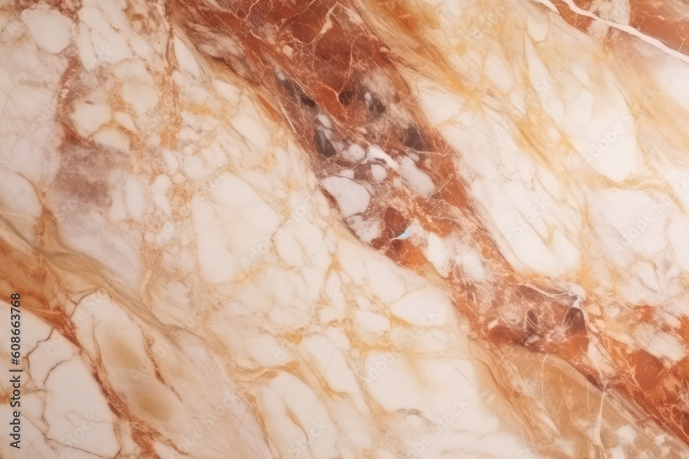 Close up of yellow and white marble with veins background, created using generative ai technology Close up of yellow and white marble with veins background, created using generative ai technology