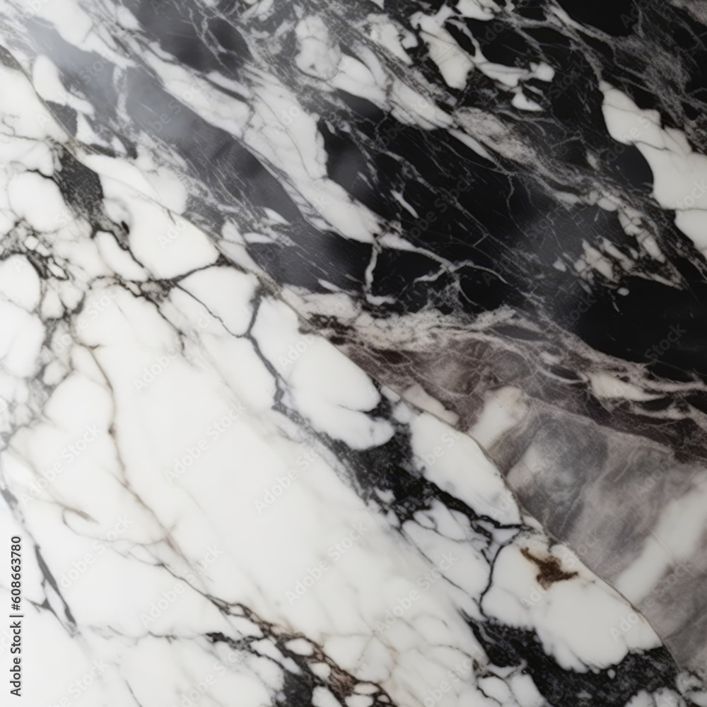 Close up of white and pink marble with veins background, created using generative ai technology