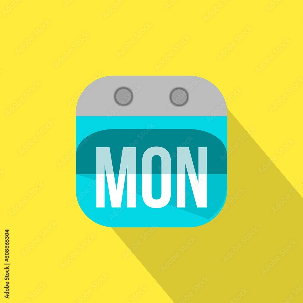 Monday, Calendar with Name. Calendar Design icon. Illustration Monday, Calendar with Name. Calendar Design icon. Illustration