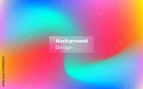 Colorful holographic brush stroke background, background design