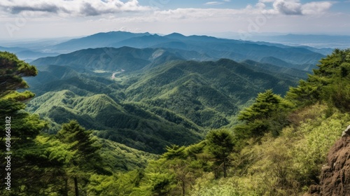 View to Japan Mountains