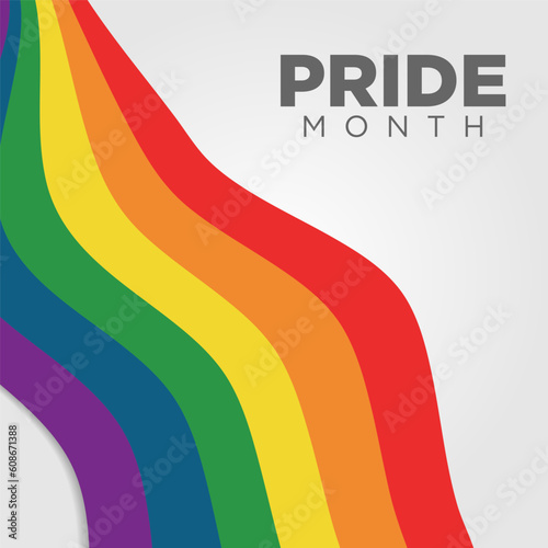 pride month social media post background