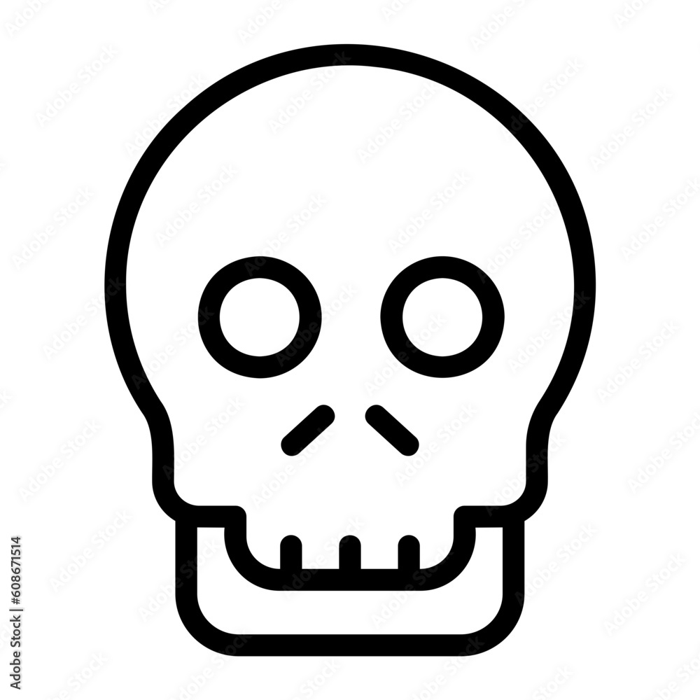 skeleton line icon
