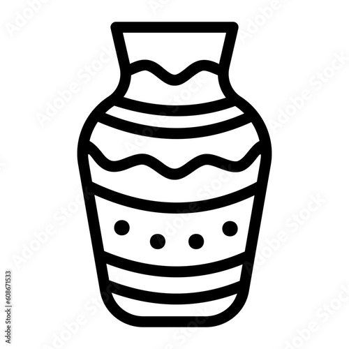 amphora line icon