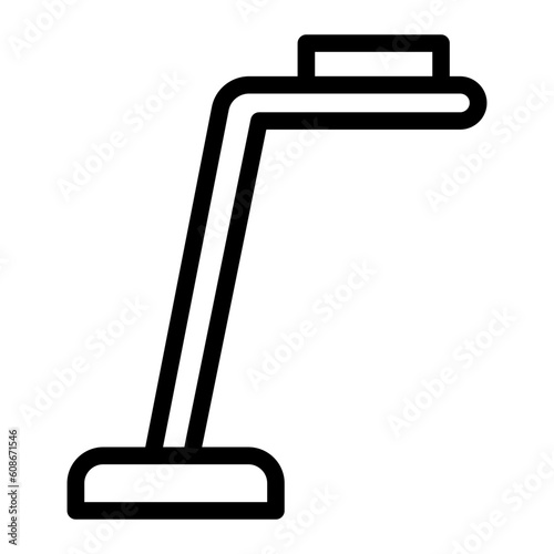 metal detector line icon
