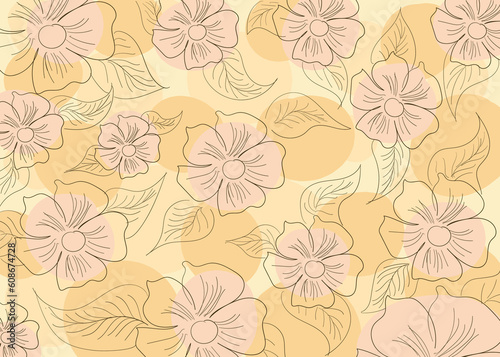 seamless floral pattern for background, wallpaper, cover books, and others © Havira