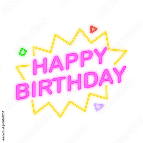 Happy Birthday Neon Sign