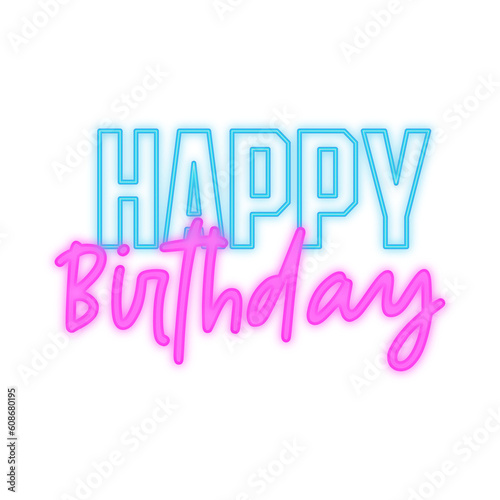 Happy Birthday Neon Sign