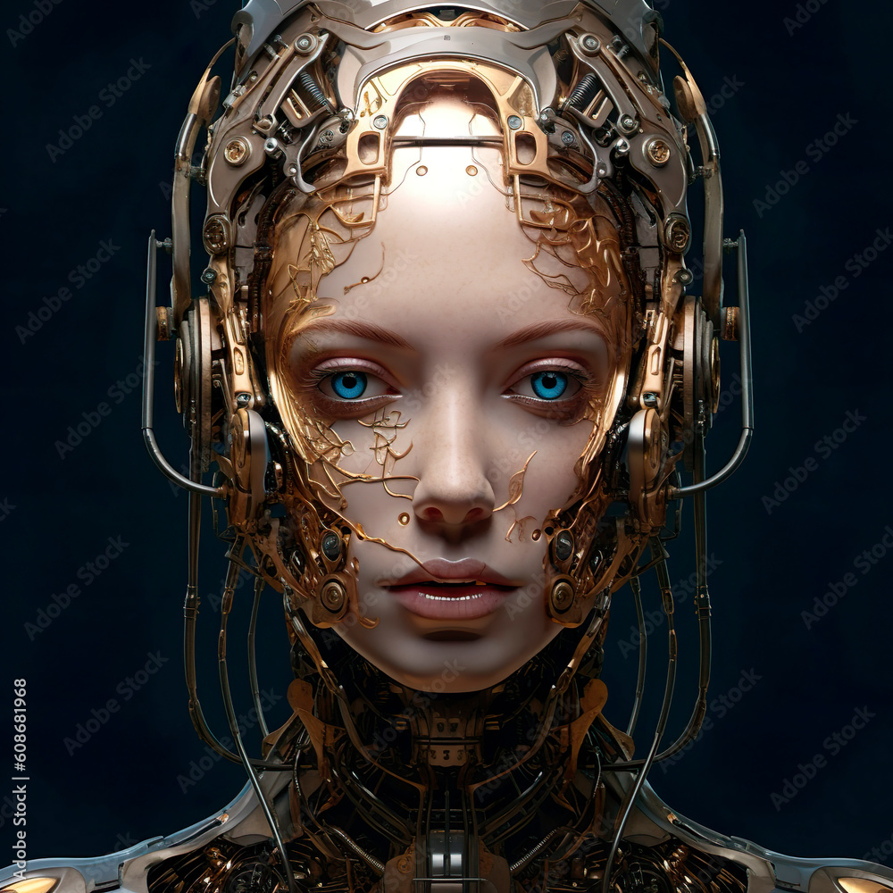 Nice android woman, ai generated Nice android woman, ai generated