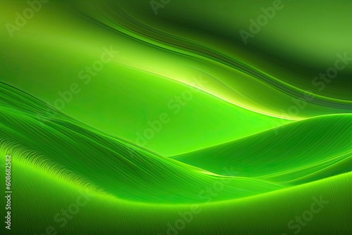 Green Colorful Nature Landscape Background with Copy Space. Generative AI Art