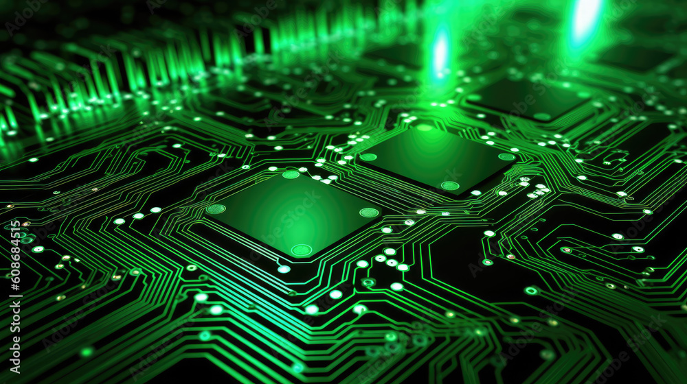Green high tech circuit board Green high tech circuit board