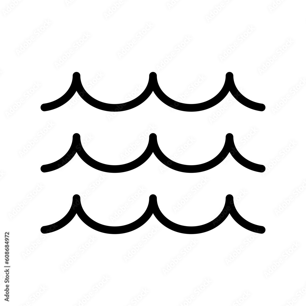 Water, Weather Icon Set. Logo illustration on white background. Flat design style. Water, Weather Icon Set. Logo illustration on white background. Flat design style.