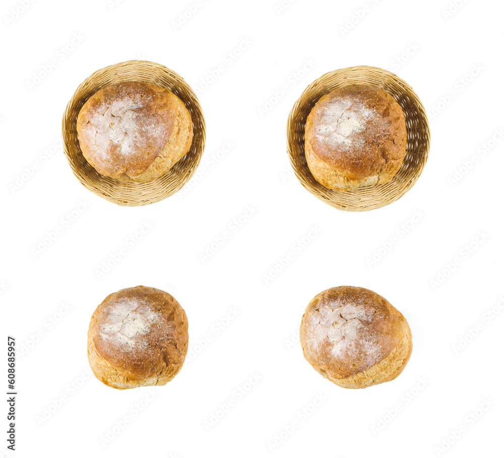 Sourdough bread. Sourdough roll. Fresh fragrant bread Isolated on PNGs transparent background.. Collection of baked bread Sourdough bread. Sourdough roll. Fresh fragrant bread Isolated on PNGs transparent background.. Collection of baked bread