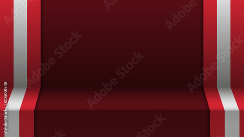 3d background with flag of Austria