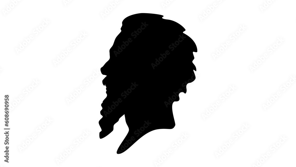 Modest Mussorgsky silhouette