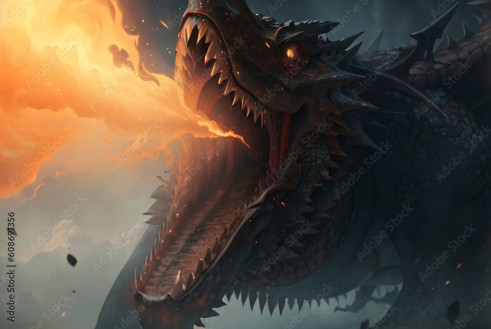 Soaring with Power and Strength: The Legend of the Fire-Breathing Dragon Soaring with Power and Strength: The Legend of the Fire-Breathing Dragon