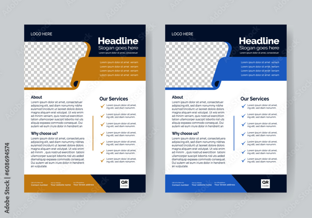 Creative and Corporate business Flyer Template Layout Background Design