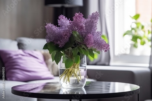 Luxurious Elegant Living Room Decor. Generative AI