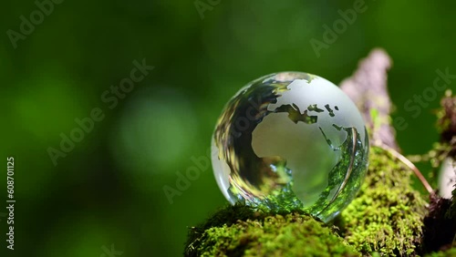 エコイメージ　森林　ガラスの地球