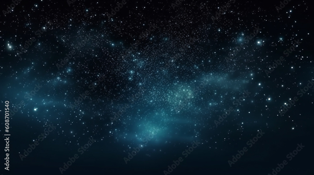 stars in an blue space background
