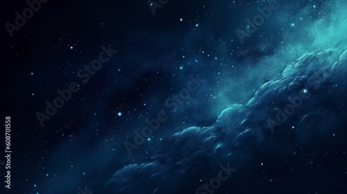 blue space background  in the style of large canvas format  nightscape