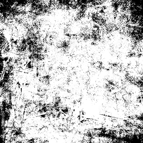 Distressed black and white grunge seamless texture. Overlay scratched design background. Grunge texture background with space