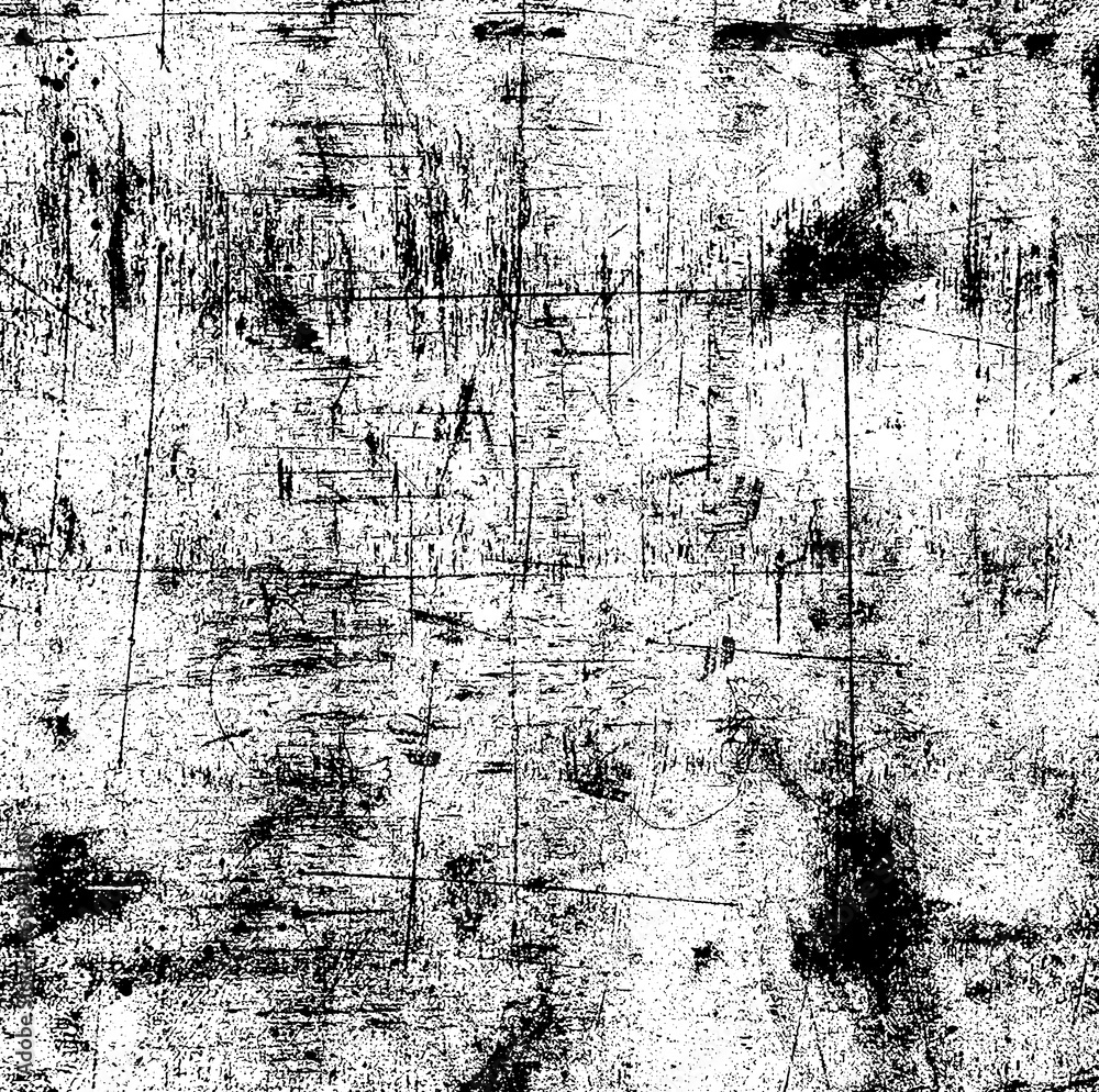 Obraz premium Distressed black and white grunge seamless texture. Overlay scratched design background. Grunge texture background with space