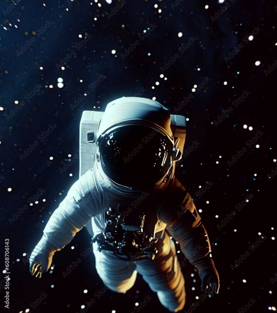 Astronaut in the space Astronaut in the space