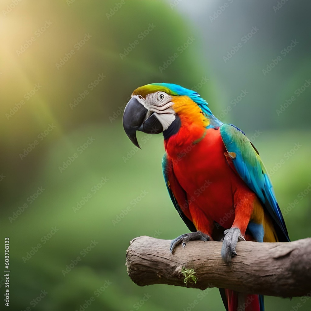 Obraz premium red and blue macaw
