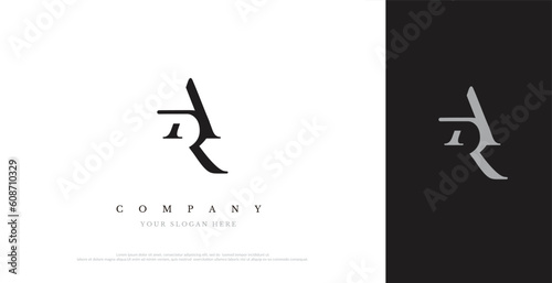 Initial AR Logo Design Vector 