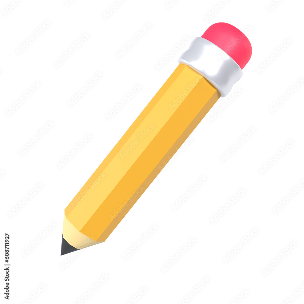 Pencil stationery 3D Icon ui png transparent background
Pencil stationery 3D Icon ui png transparent background