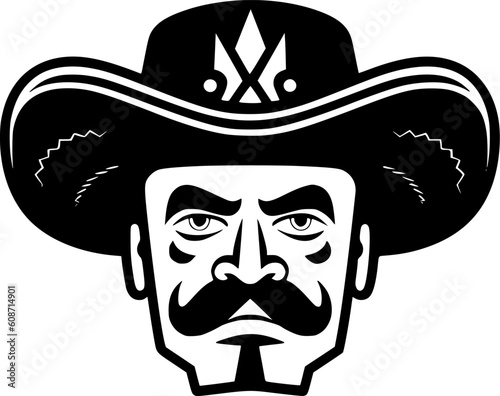 Mexico | Black and White Vector illustration