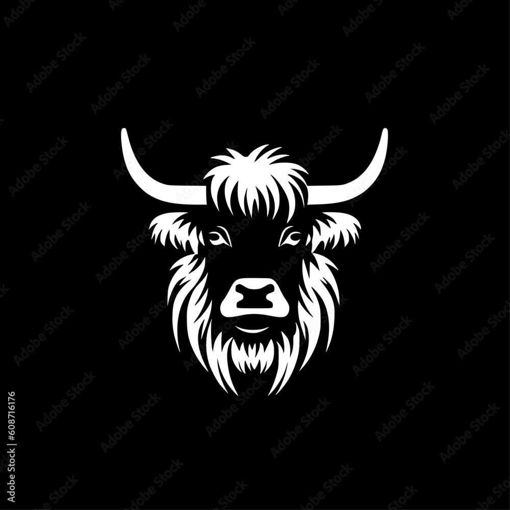 Highland Cow | Minimalist and Simple Silhouette - Vector illustration Highland Cow | Minimalist and Simple Silhouette - Vector illustration