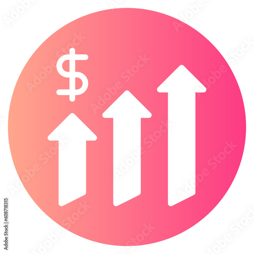 growth gradient icon