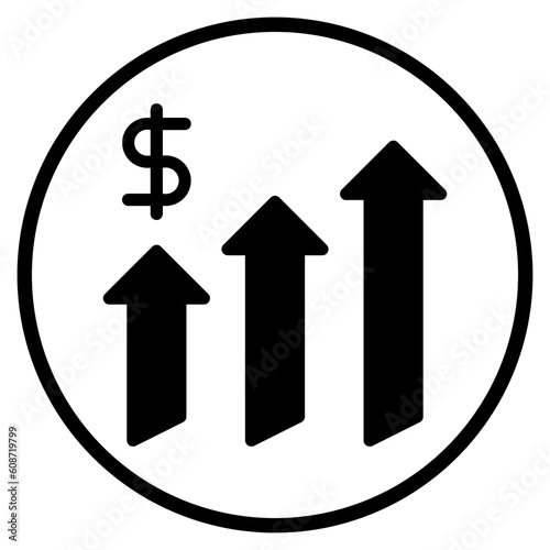 growth glyph icon