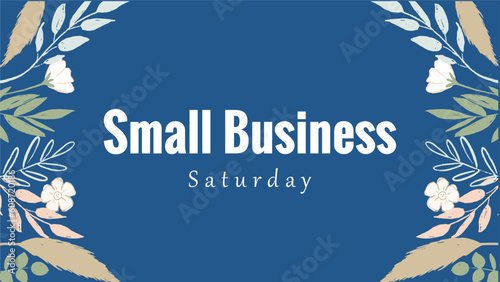 Small business saturday Holiday concept. Template for background, banner, card, poster, t-shirt with text inscription