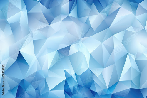 blue geometric triangle background, ai generated © wernerimages