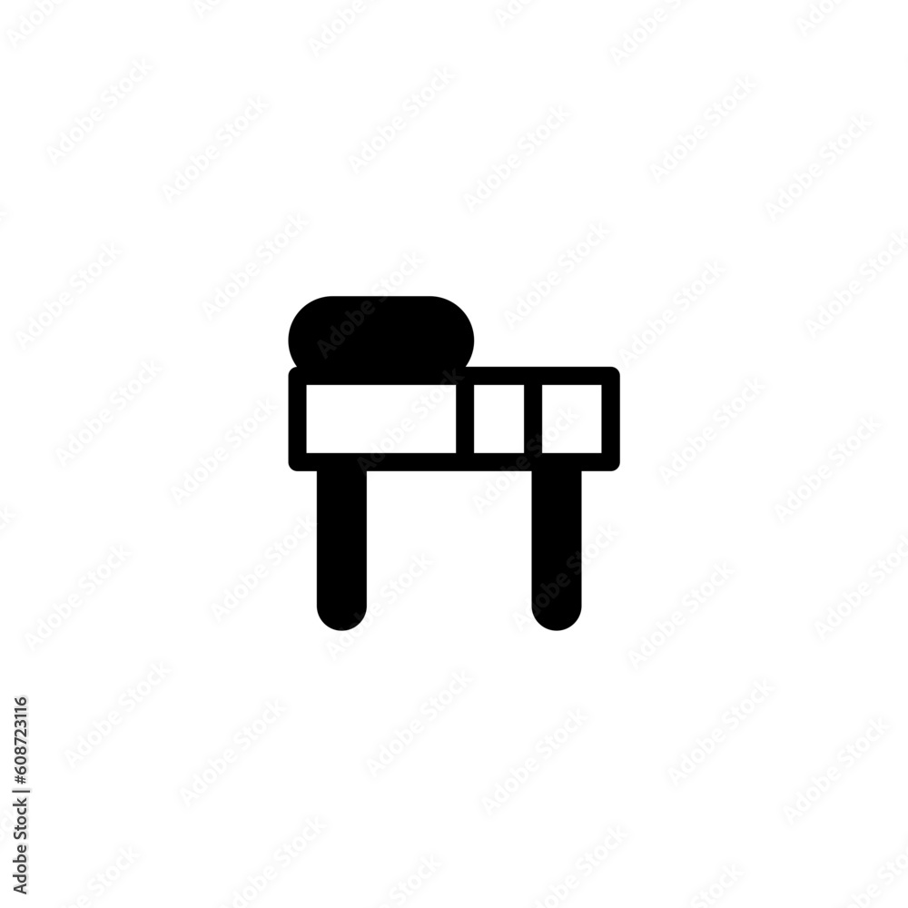 rub spa table solid icon rub spa table solid icon