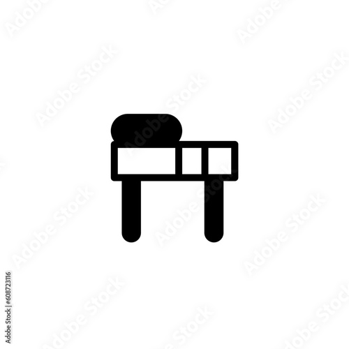 rub spa table solid icon