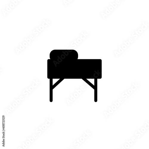 rub spa table solid icon