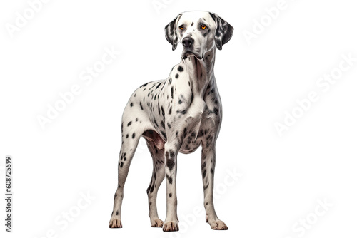 A Dalmatian isolated on transparent background - Generative AI