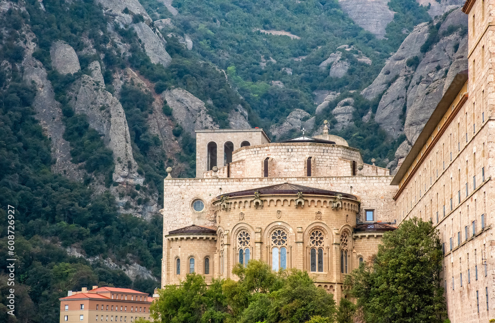Fototapeta premium The Montserrat Monastery near Barcelona, Spain