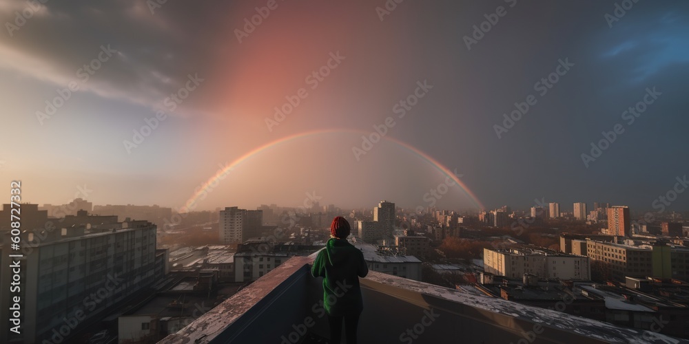 WHAT ARE THE CHANCES OF WITNESSING A DOUBLE RAINBOW IN THE SKY visual data 7